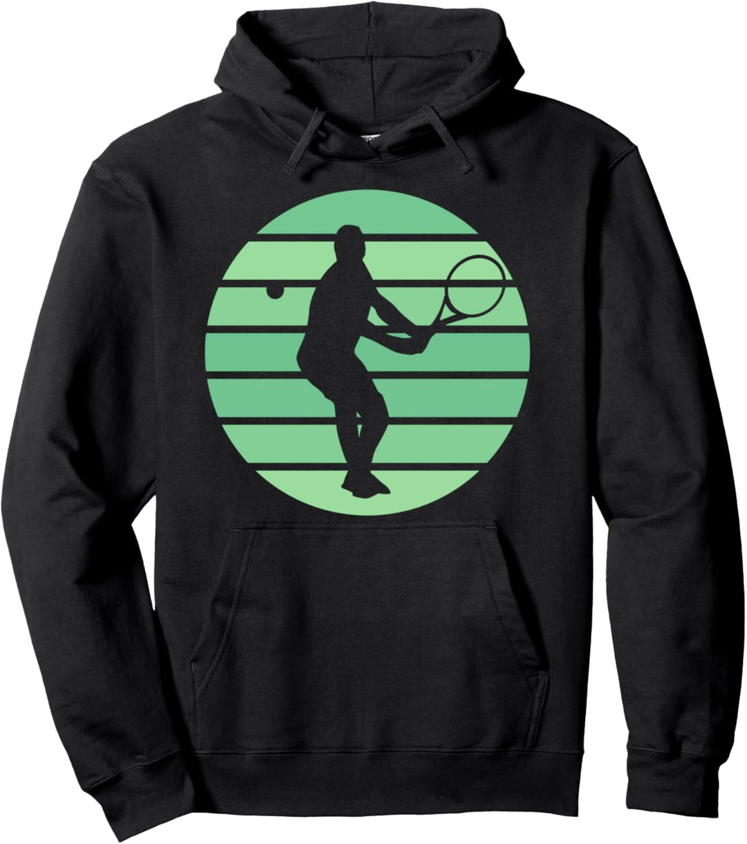 Vintage Retro Tennisspieler & Tennis Pullover Hoodie