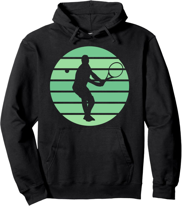 Vintage Retro Tennisspieler & Tennis Pullover Hoodie