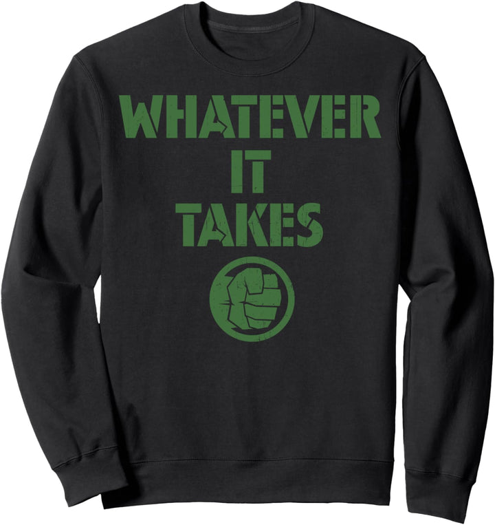 Marvel Avengers Endgame Whatever It Takes Hulk Logo Sweatshirt