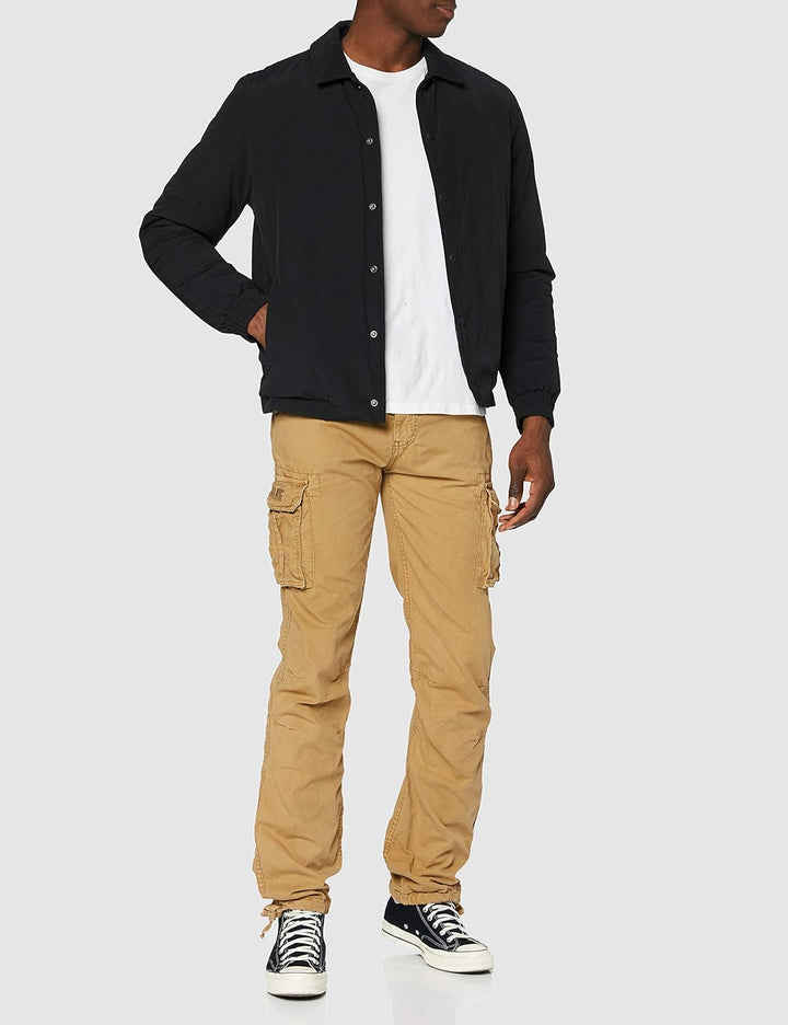 Schott NYC Herren Klassische Hose, Beige