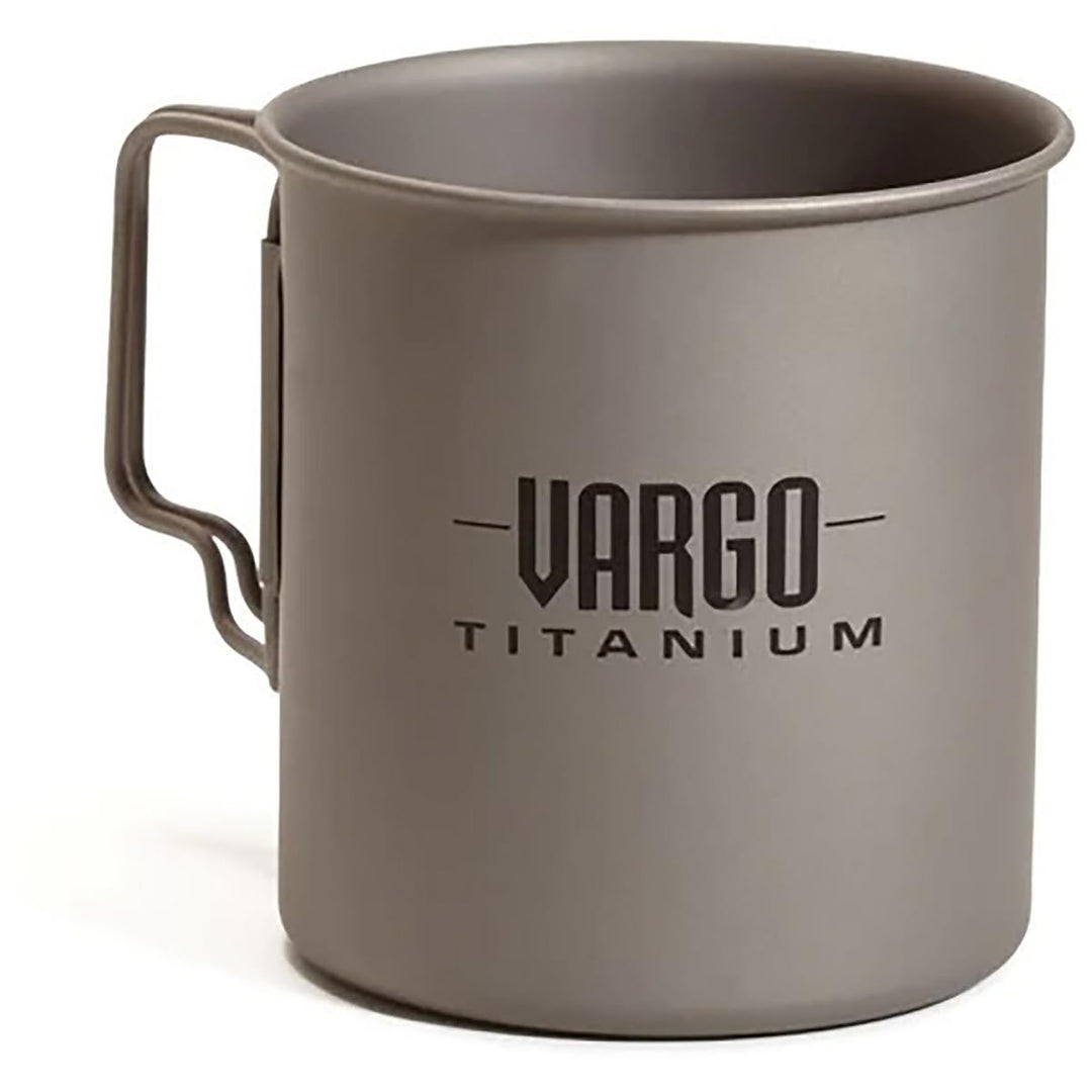 Vargo Ti-Lite Mug - Titan Becher mit Deckel Grau 1 Stück (1er Pack), Grau 1 Stück (1er Pack)