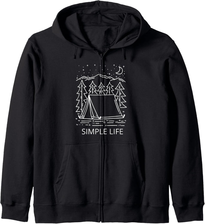 Simple Life Outdoor Wander Camping Berge Übernachtung Kapuzenjacke