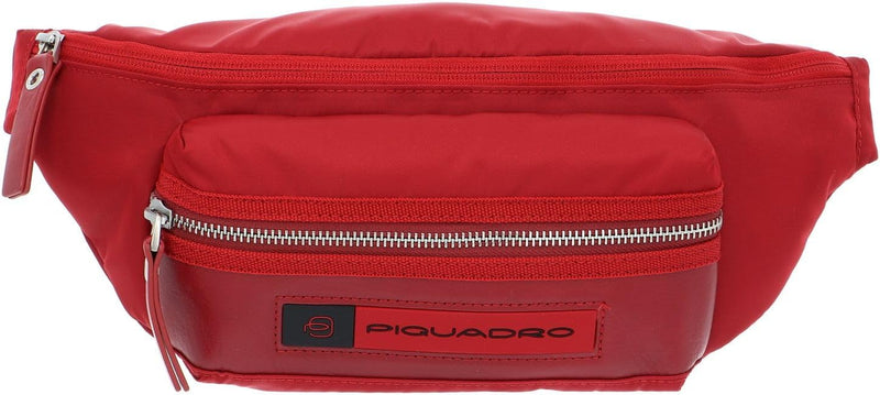 PIQUADRO CA2174BIO/R, Unisex-Erwachsene Tasche aus regeneriertem Nylon, Rot, Taglia unica - CA2174BI