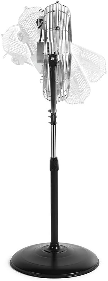 Orbegozo PWS1950 Industrieller Standventilator, 130 W, Schwarz und Silber Propellerdurchmesser: 50 c