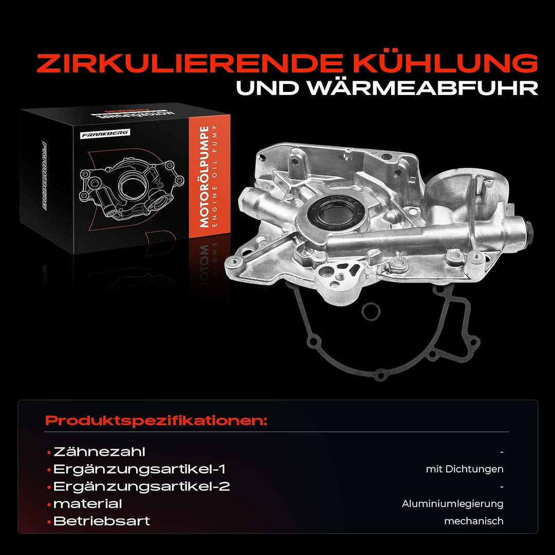 Frankberg Ölpumpe für Astra F 56 57 Astra G F67 Calibra A 85 Omega B V94 Vectra B J96 31 38 1.8L-2.2