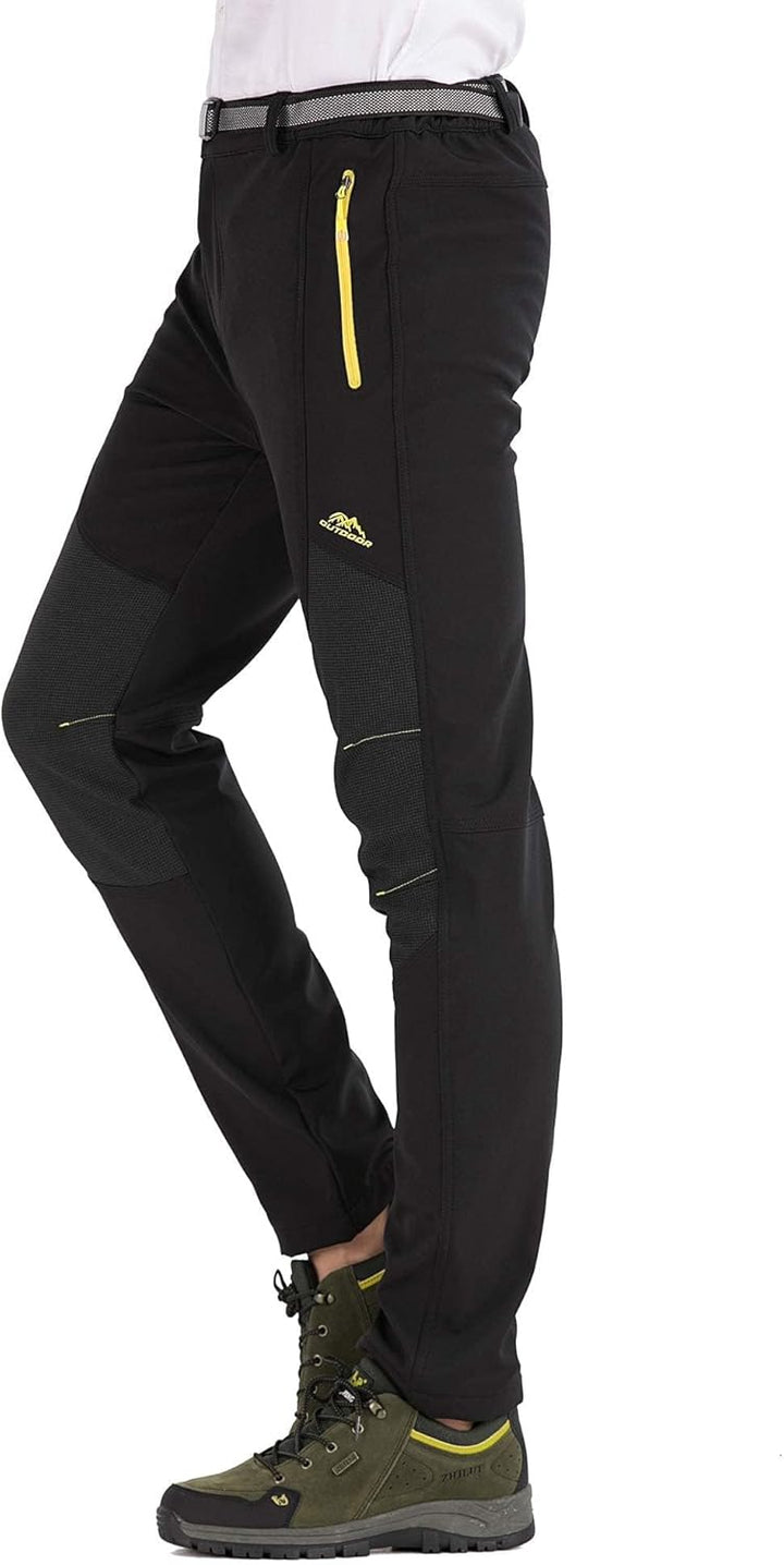 BenBoy Herren Wanderhose Wasserdicht Softshellhose Outdoorhose Winddicht Warm Gefüttert Skihose Snow