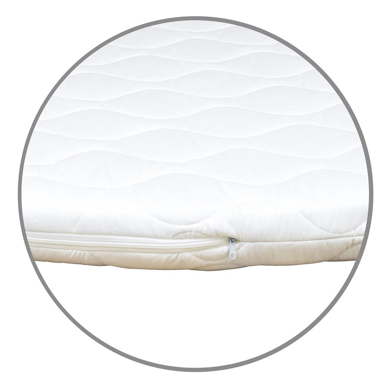 Baby Delux Laufgittermatratze Laufgittereinlage rund Matratze für Laufgitter 120 cm weiss, Weiss