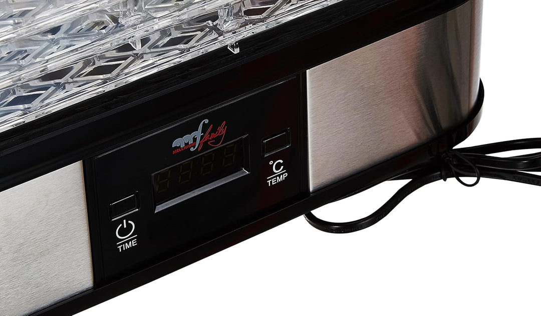 Melchioni Family Babele Plus, digitaler Dörrautomat, für Obst, Gemüse, Fleisch, aromatische Kräuter,