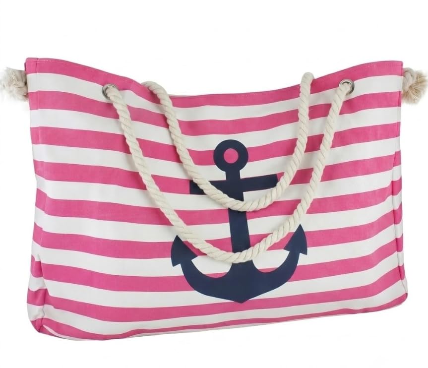 Sonia Originelli Strandtasche Weekender Shopper maritim gestreift bedruckt Seilkordeln