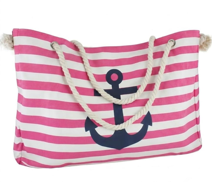 Sonia Originelli Strandtasche Weekender Shopper maritim gestreift bedruckt Seilkordeln