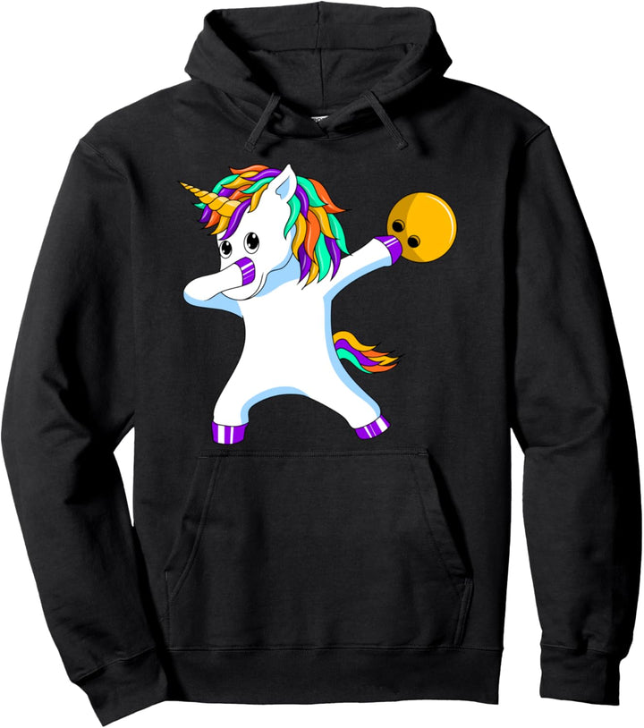 Bowling Pins Unicorn - Bowlen Bowler Bowling Einhorn Pullover Hoodie