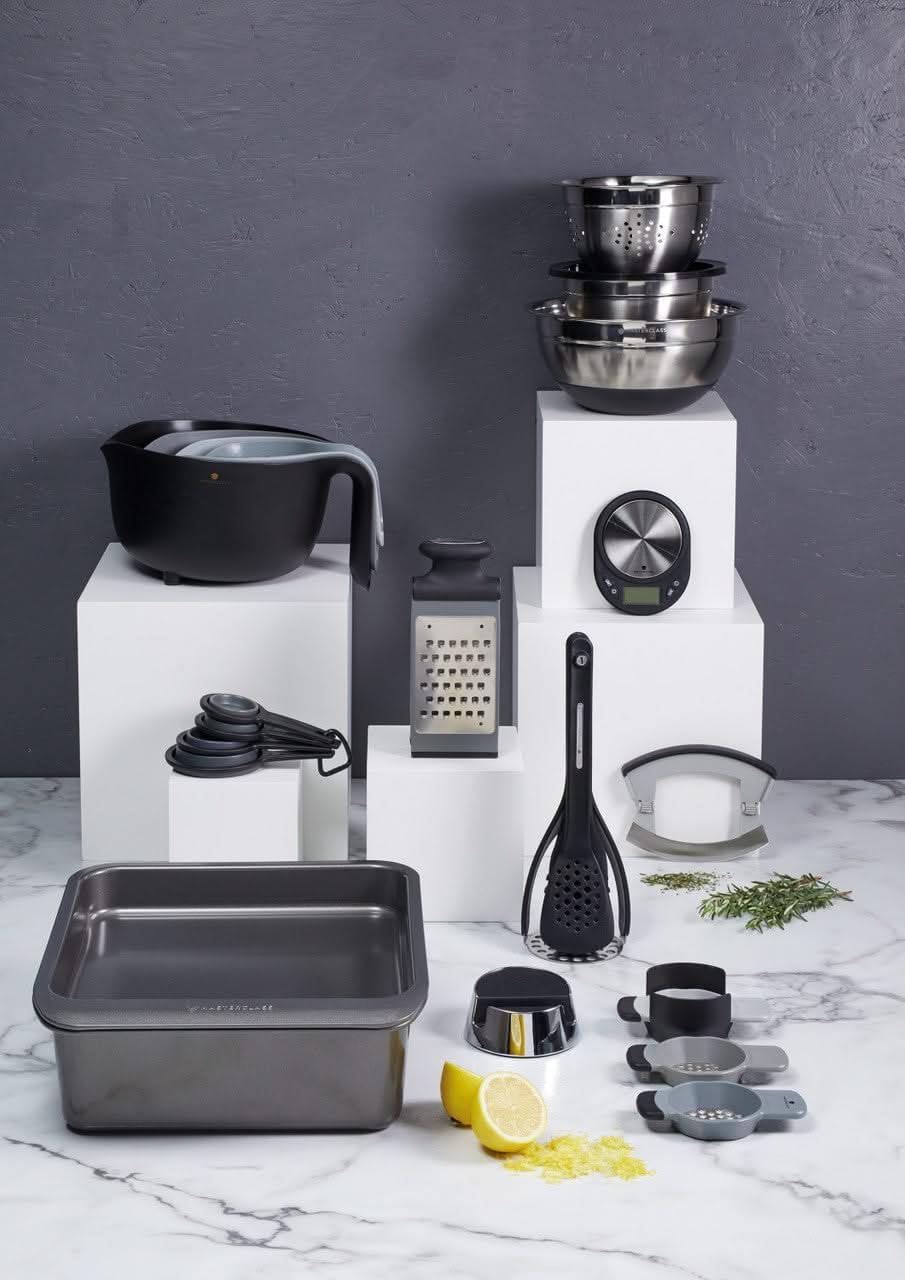 MasterClass Smart Space Backformen-Set 7-teilig, antihaftbeschichtet und stapelbar mit 1 x Bratform,