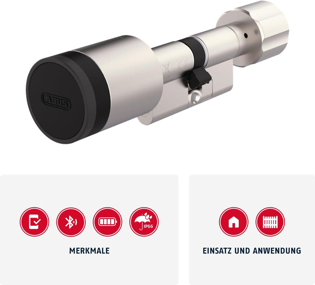 ABUS Elektronik-Türzylinder CYLOX One - schlüsselloses Öffnen von Türen - smarter Schliesszylinder m