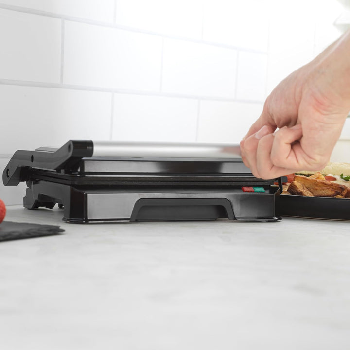 Progress EK5854P 2-in-1-Gesundheitsgrill - Panini-Presse, elektrischer Grill mit Antihaft-Platten, ö