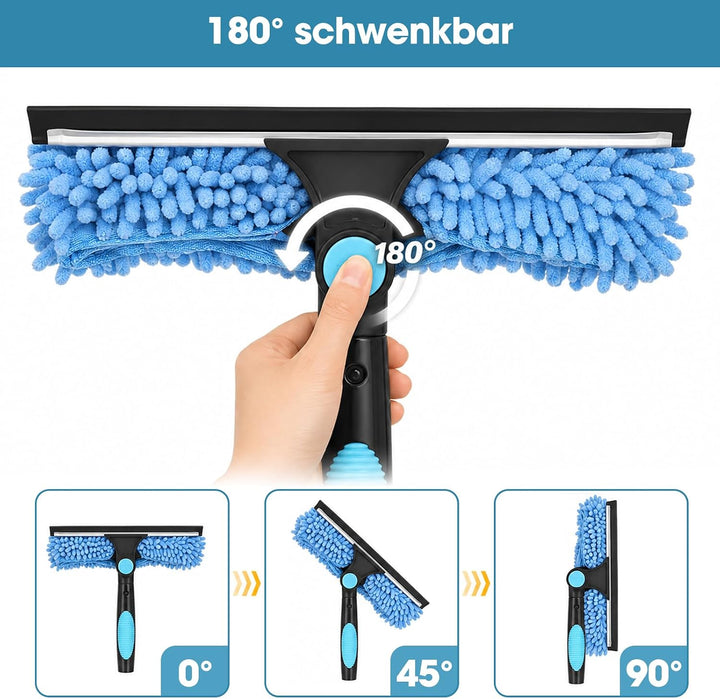 Fensterputzer Set Profi 4m 2in1 Leiterfrei für Innen &amp; Aussen
