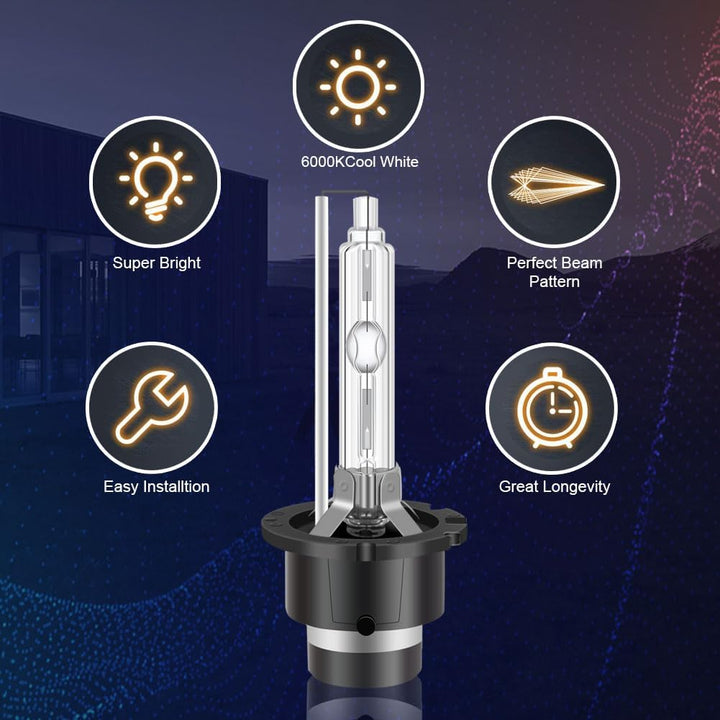 Erato D2S Xenon Brenner HID Scheinwerferbirnen, 6000K 35W Diamond Weisslicht Birnen Entladungslampe