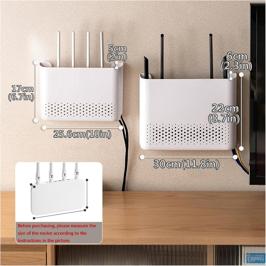 Kabellos WiFi Router Aufbewahrung Boxen Kabel Draht Halterung Wand Behang Stecker Brett Aufbewahrung