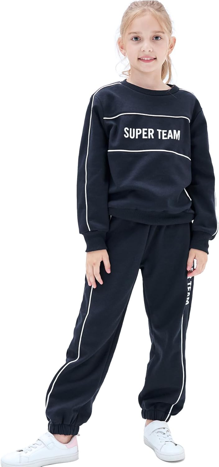 NATUST Kinder Trainingsanzug Jungen Mädchen Sportanzug 130 Marineblau, 130 Marineblau