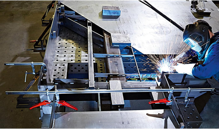 Bessey 3101337 Gleitbügel komplett für Baugrösse SLV (Hebelgriff), Ausladung 120 Mehrfarbig