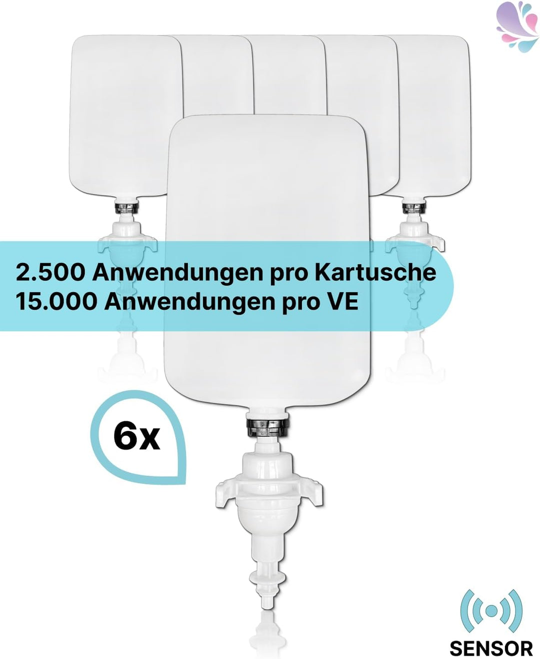 Blanc HYGIENIC Schaumseife mild, 2.500 Anwendungen je Liter, für Blanc Cosmos Schaumseifenspender SE