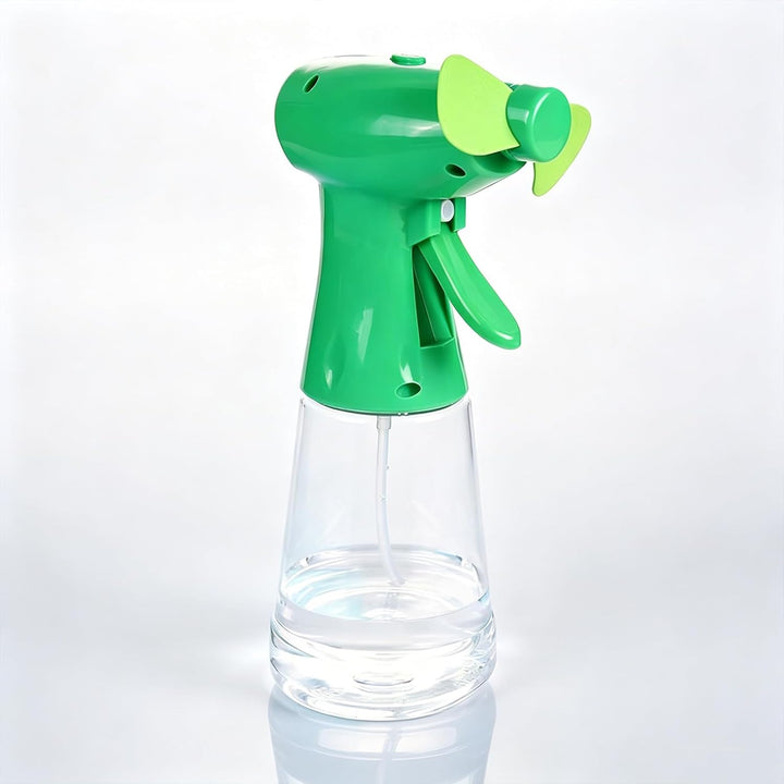 Ventilator Hand mit Wasser – Mini-Handventilator &amp; Sprühflasche (Blau) | Kompakt &amp; leicht, Handventi