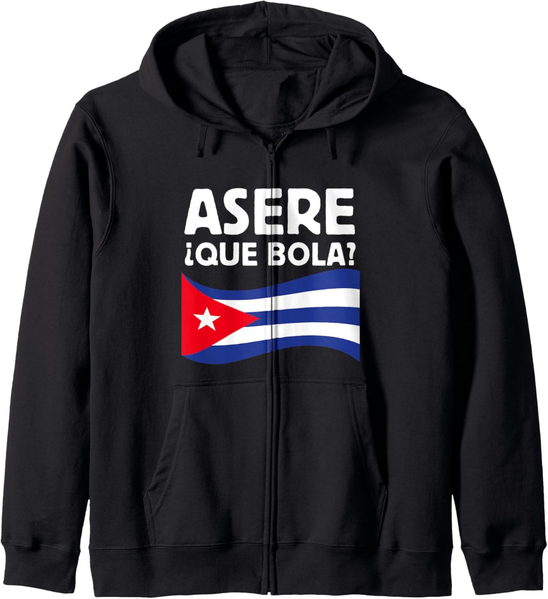 Kubanische Flagge Asere que bola Spanisch Miami Hialeah Kapuzenjacke