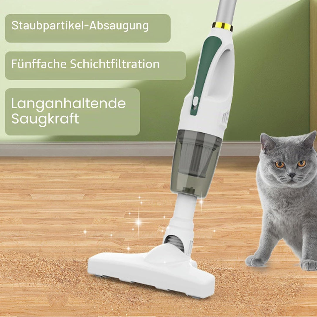 Fockety Akku-Staubsauger, Starke Saugkraft Akku-Staubsauger Wiederaufladbar Handstaubsauger mit 4 Bü