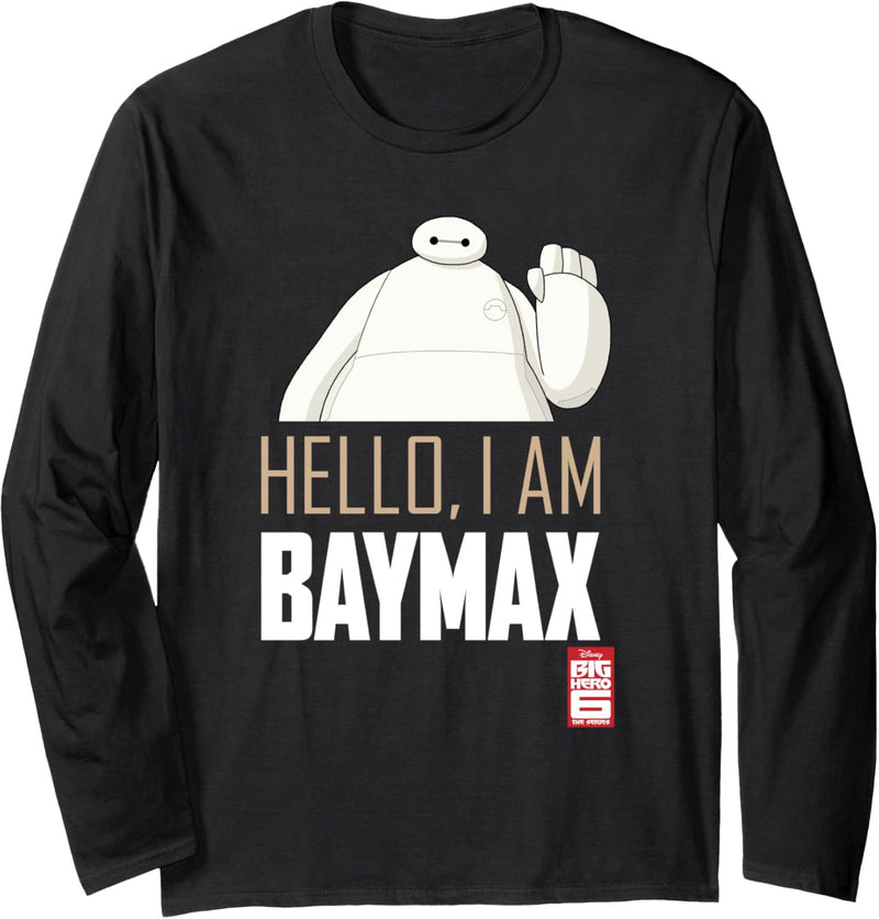 Disney Big Hero 6 TV Series Baymax Hello Langarmshirt