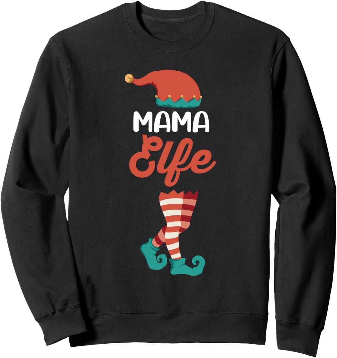 Weinachten Weihnachtself Mutter Mama Elfe Elfen Sweatshirt