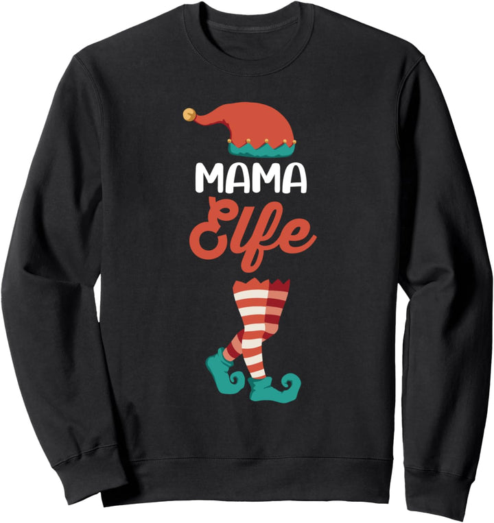 Weinachten Weihnachtself Mutter Mama Elfe Elfen Sweatshirt