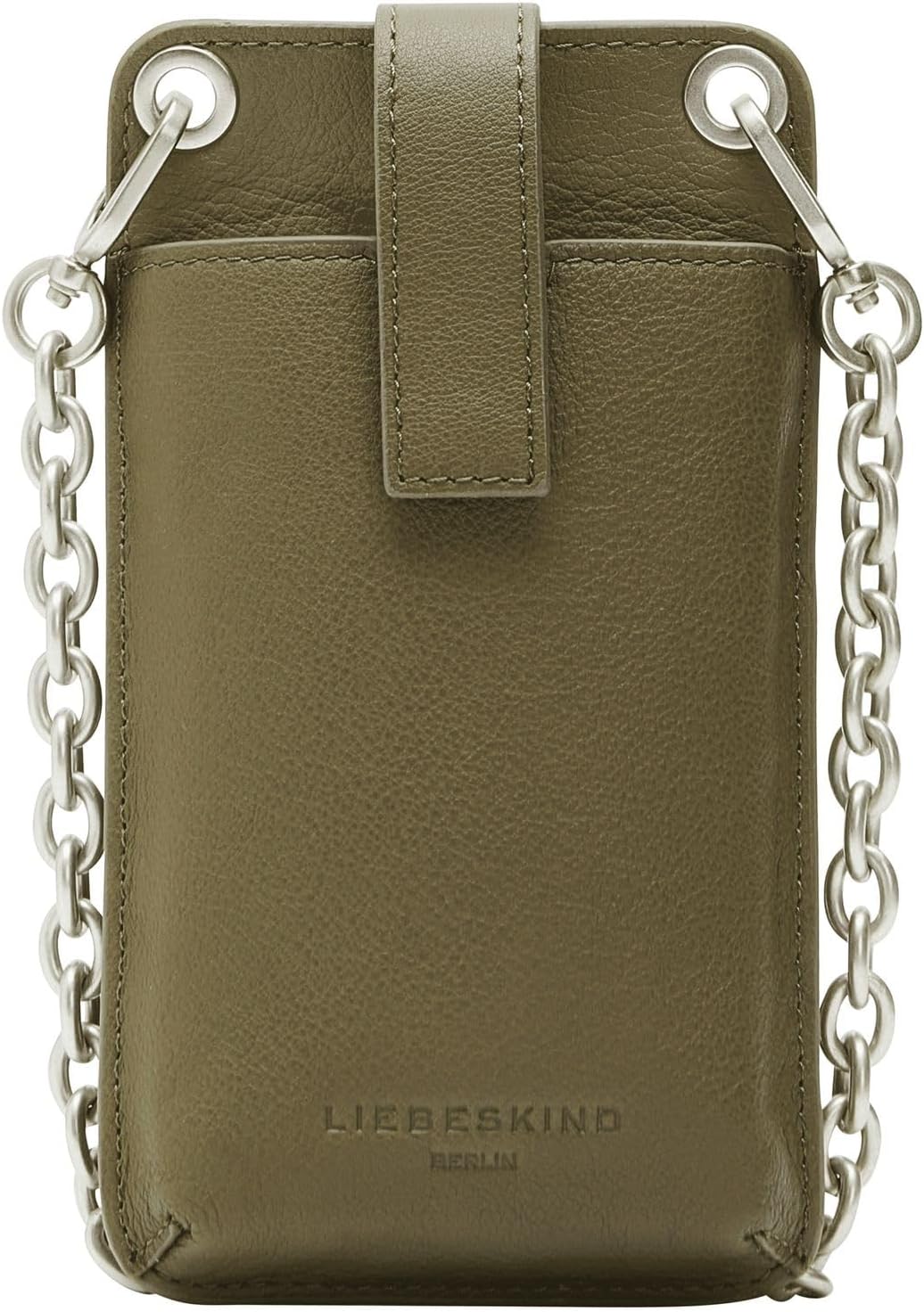 Liebeskind Damen Basics Mobile Pouch Neck Accessories Olive Paste, Olive Paste