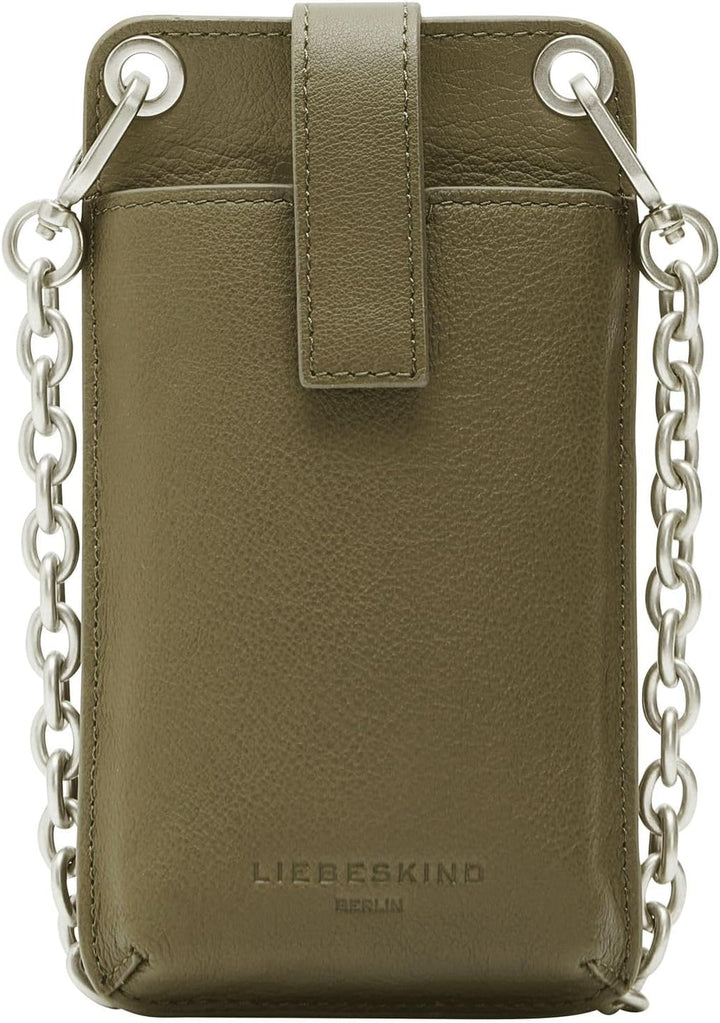 Liebeskind Damen Basics Mobile Pouch Neck Accessories Olive Paste, Olive Paste