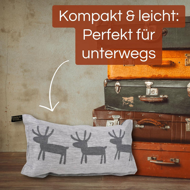 Jokipiin Premium Saunakissen 40 cm x 22 cm - 100% Made in Finland - ReisekissenLeinen Baumwo