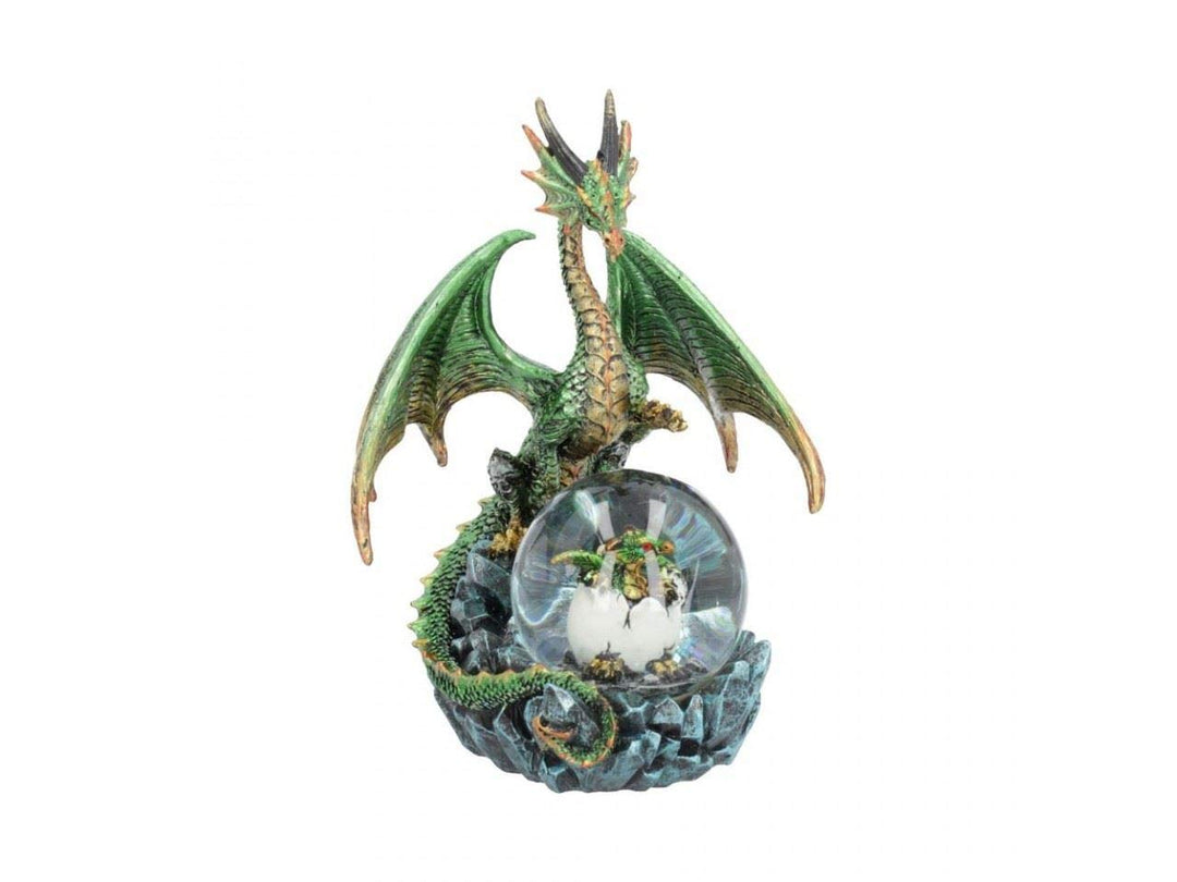 Nemesis Now 19cm Snowglobe, Green Emerald Oracle Schneekugel, 19 cm, Grün, Grün