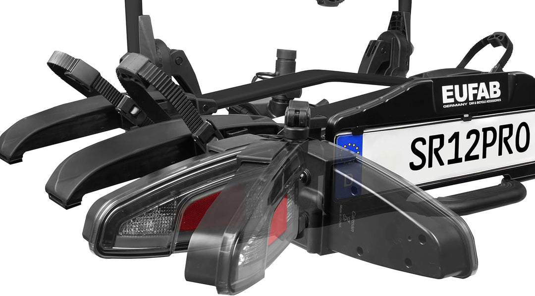 Bullwing SR12 PRO Fahrradträger für Anhängerkupplung 2 Fahrräder E-Bike 60kg Super Leicht LED