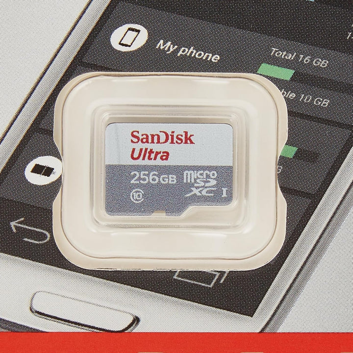 SanDisk MicroSD Card 256GB Ultra Class 10 inkl. Adapter
