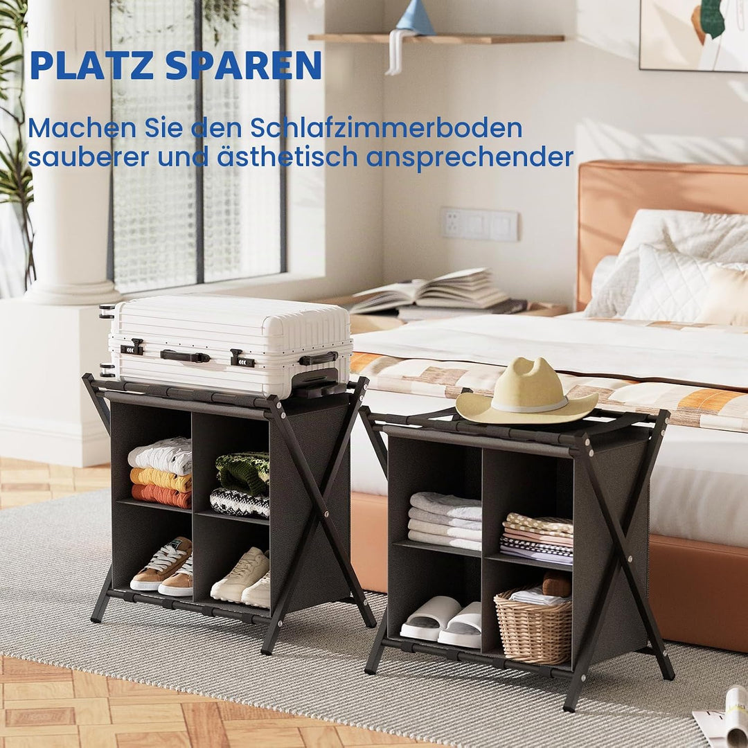 Garden 4 you Kofferständer Klappbar, Gepäckablage, Kofferständer, Kofferbock Kofferablage, Kofferstä