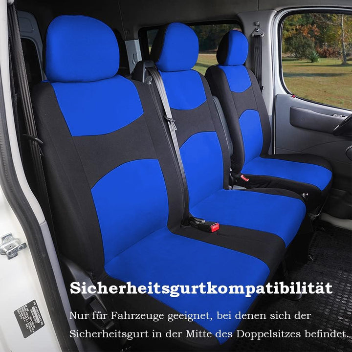 TOYOUN Van-Sitzbezüge, zweifarbig, universell, passend für die meisten Lieferwagen, LKWs, Vordersitz