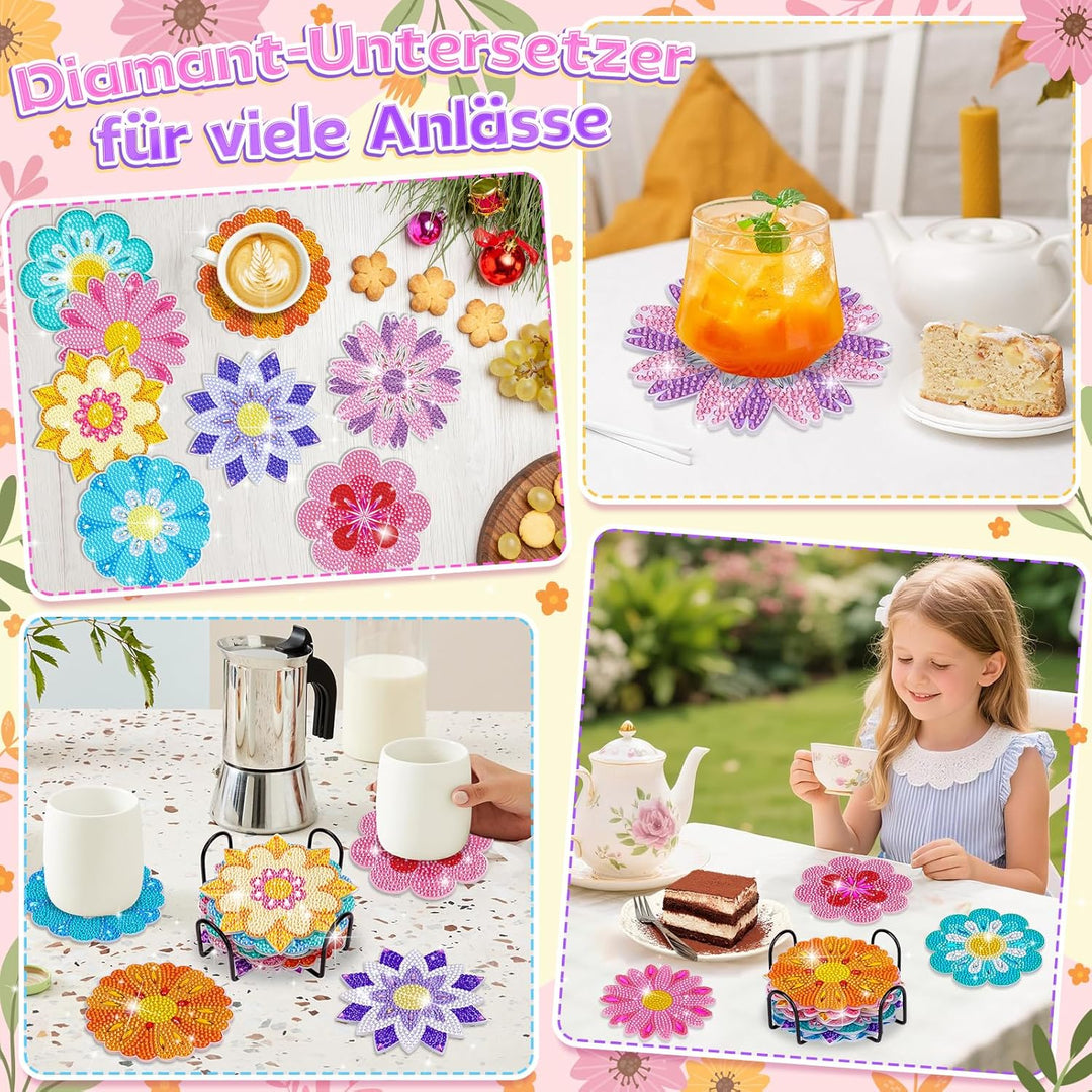 Basteln Mädchen 8 9 10 7 Jahre: Geschenke für Mädchen 7 8 9 10 11 Jahre Diamond Painting Kinder Blum