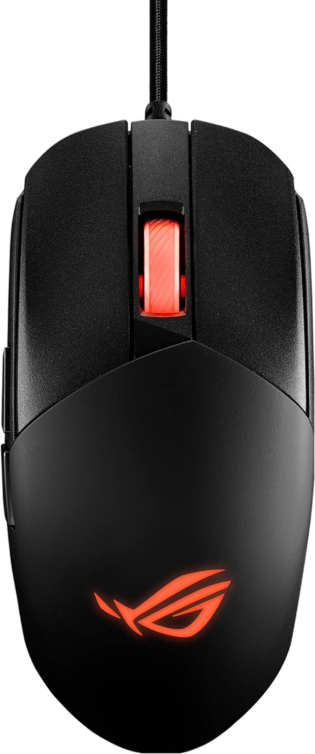 ASUS ROG Strix Impact III - Beidhändige Gaming-Maus, leicht, 12000 DPI, 5 programmierbare Tasten, au