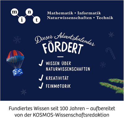 KOSMOS 661007 Adventskalender - Die schönsten Experimente zur Weihnachtszeit, leicht verständlich, i