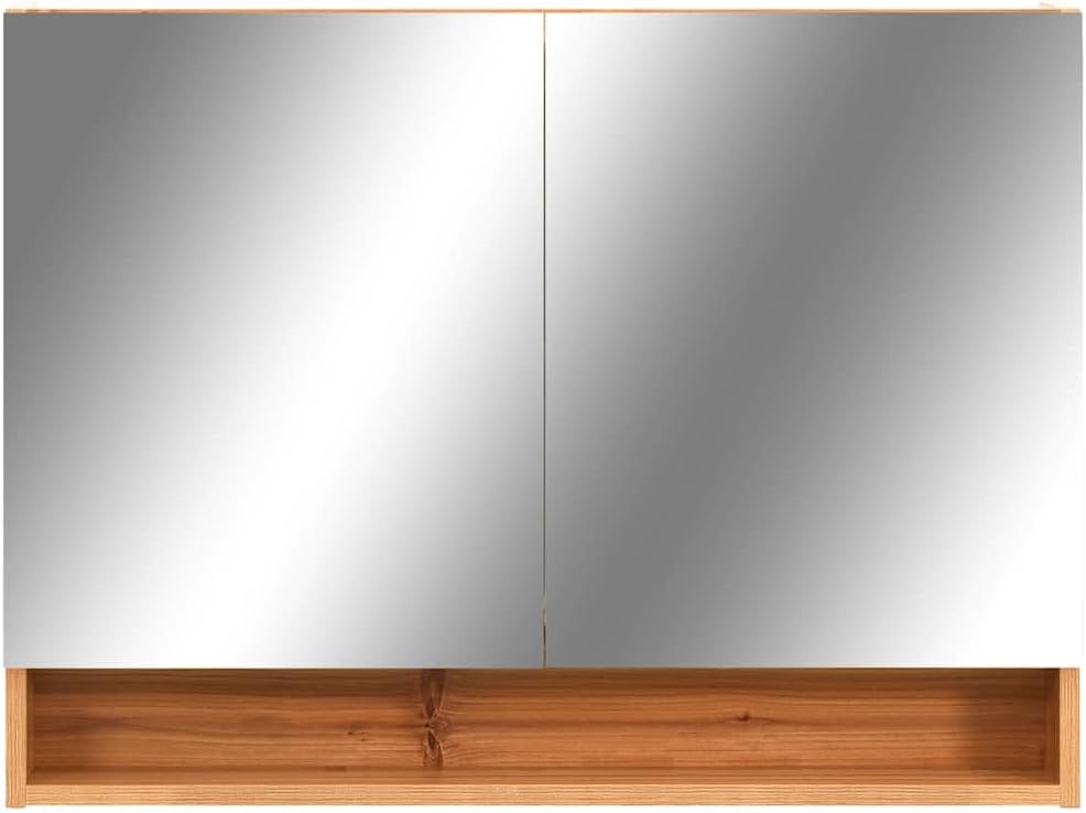 vidaXL LED Bad Spiegelschrank Badschrank Lichtspiegel Badspiegel Badezimmerspiegel Hängeschrank Badm