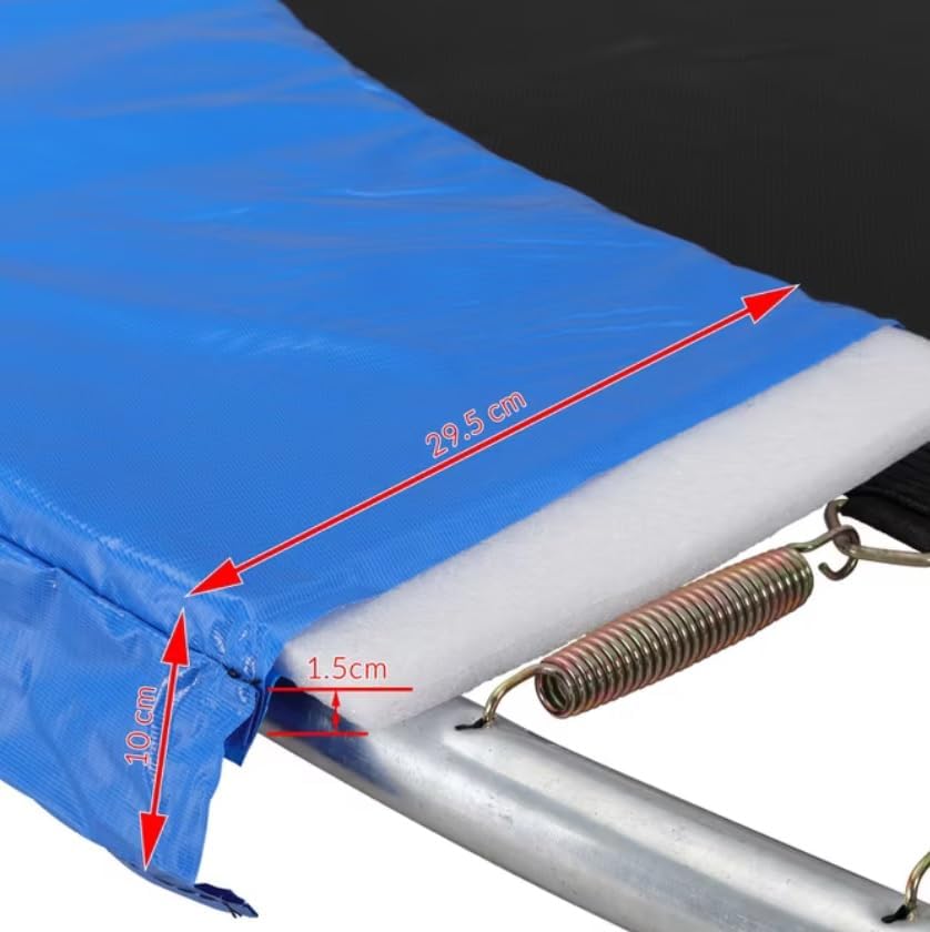 Monzana® Trampolin Randabdeckung Ø 183 244 305 366 427cm 30cm breit 100% UV-beständig reissfest wett
