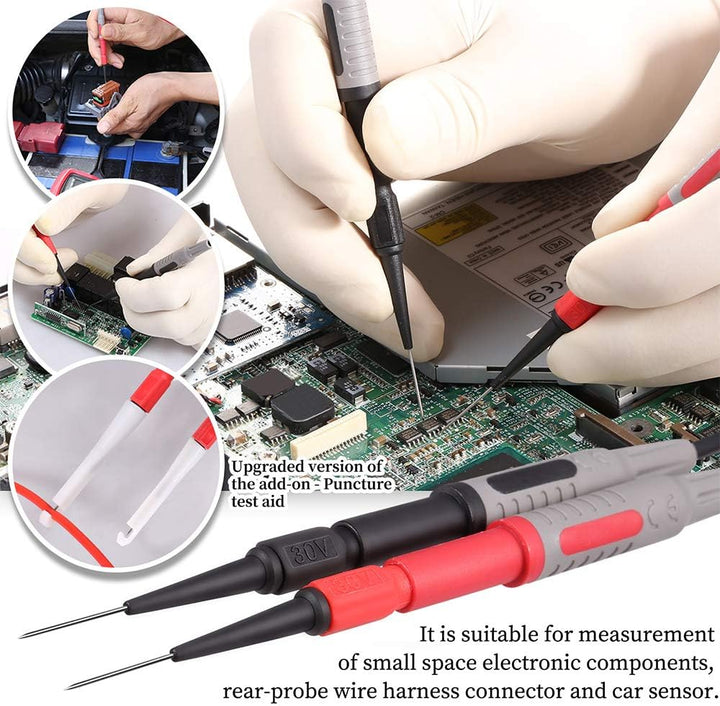 Bionso 21-Piece Multimeter Leads Kit Professional and Upgraded Test Leads Set with Replaceable Gold-