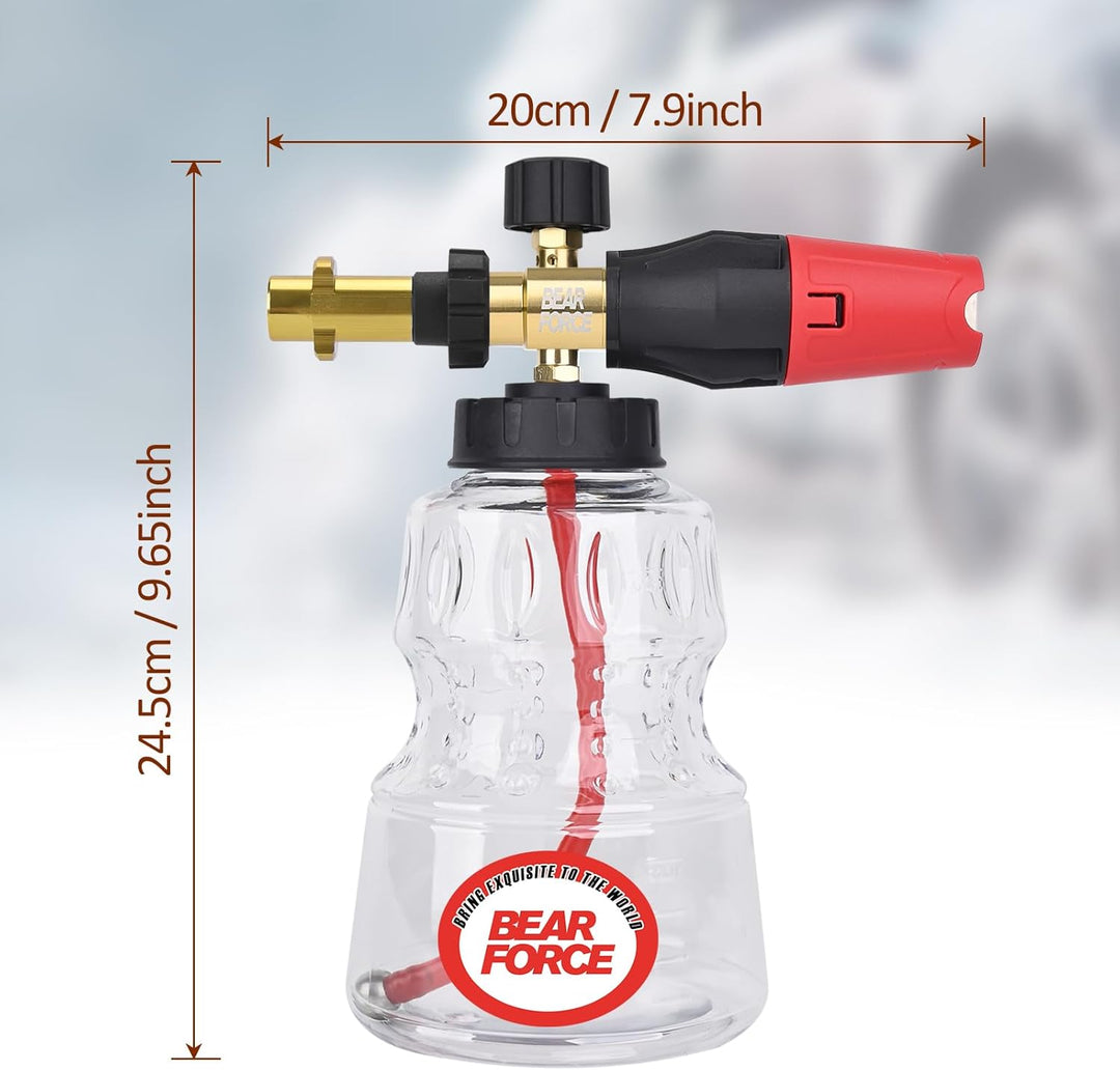 BEAR FORCE Hochdruckreiniger-Schaumlanze kompatibel mit Kärcher K2, K3, K4, K5, K6, K7, mit 1,25 mm