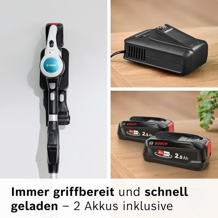 Bosch Akku-Staubsauger Unlimited 7 ProHygienic Aqua BSS712XHYG, kabellos, 2in1 Saugen &amp; Wischen, Kni