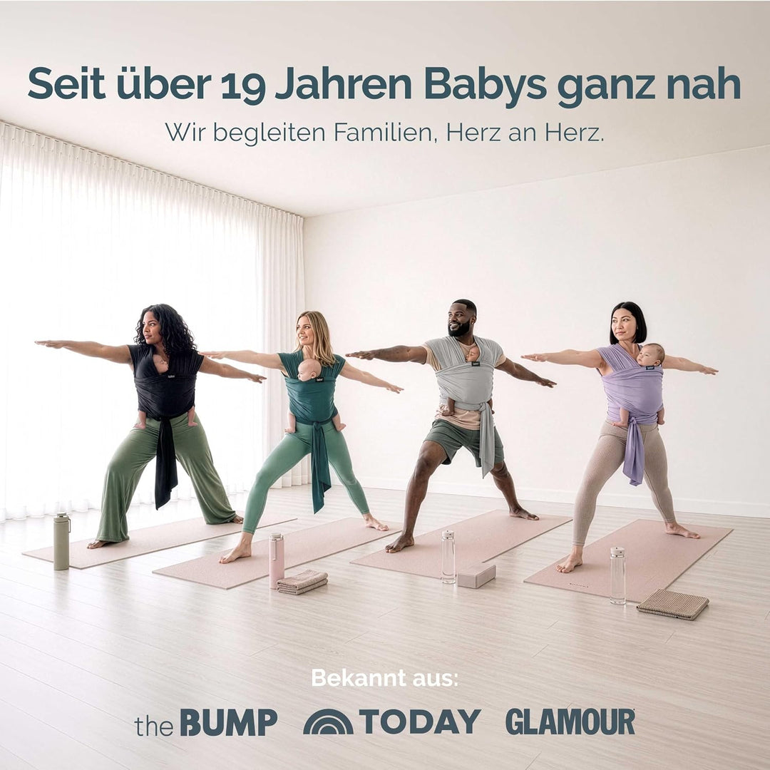 Boba Freedom Together Babytragetuch, Leichte &amp; Atmungsaktive Babytrage für Neugeborene und Kleinkind