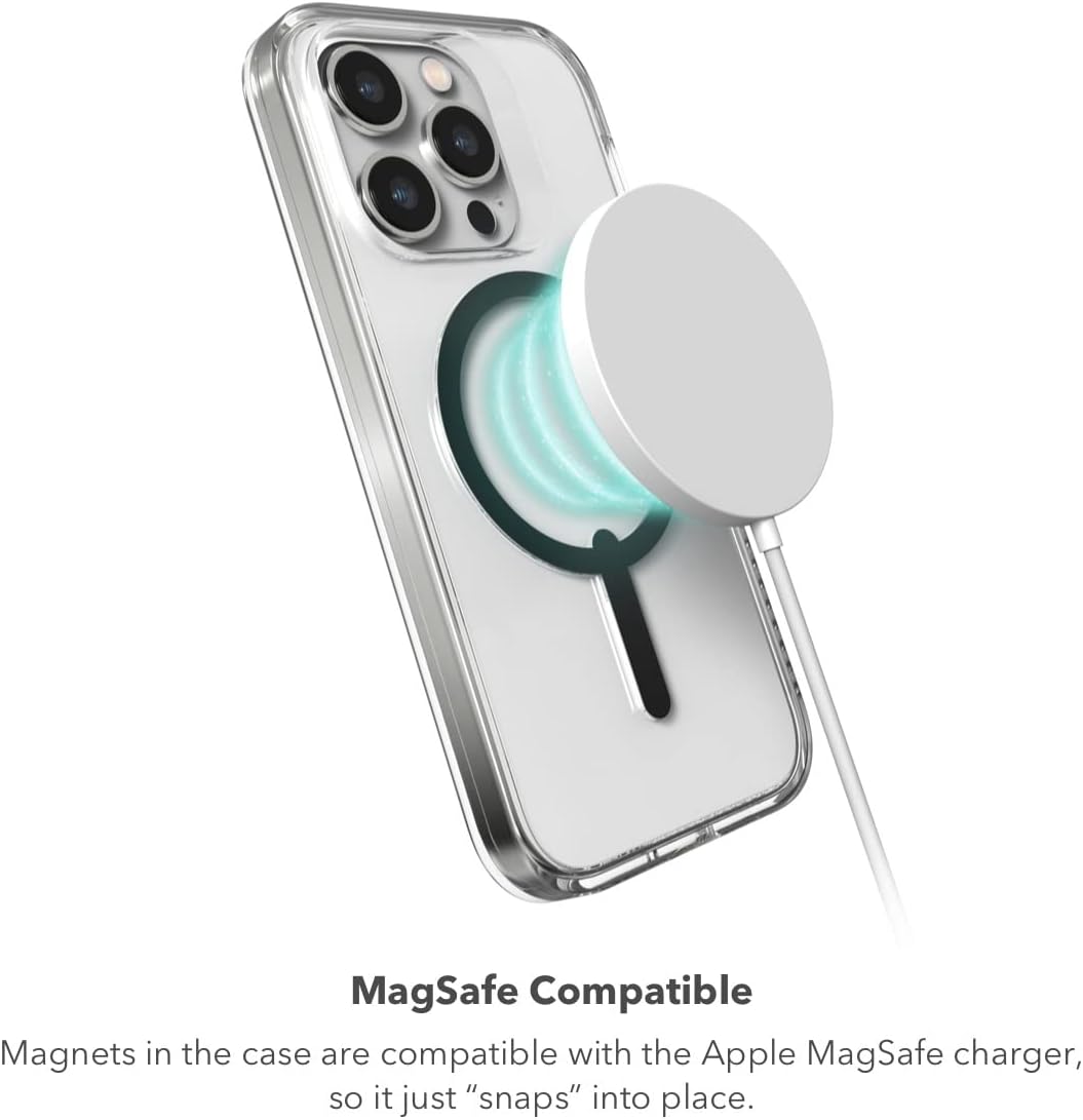 Gear4 ZAGG Crystal Palace Snap Case - Clear iPhone Case, D30 Drop Protection (13ft/4m), Anti-Vergilb