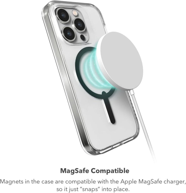 Gear4 ZAGG Crystal Palace Snap Case - Clear iPhone Case, D30 Drop Protection (13ft/4m), Anti-Vergilb
