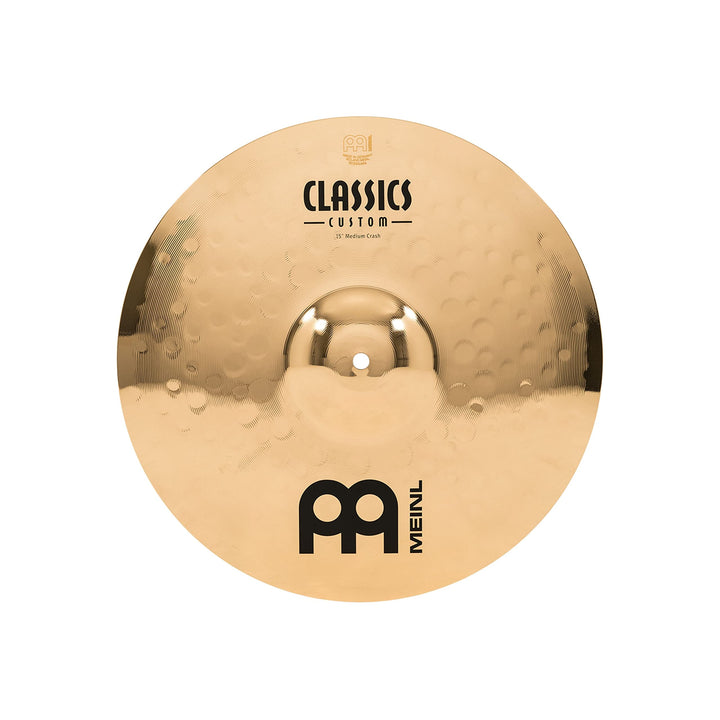 Meinl Cymbals Classics Custom Brilliant Crash Medium 15 Zoll (Video) Schlagzeug Becken – Paar – (38,